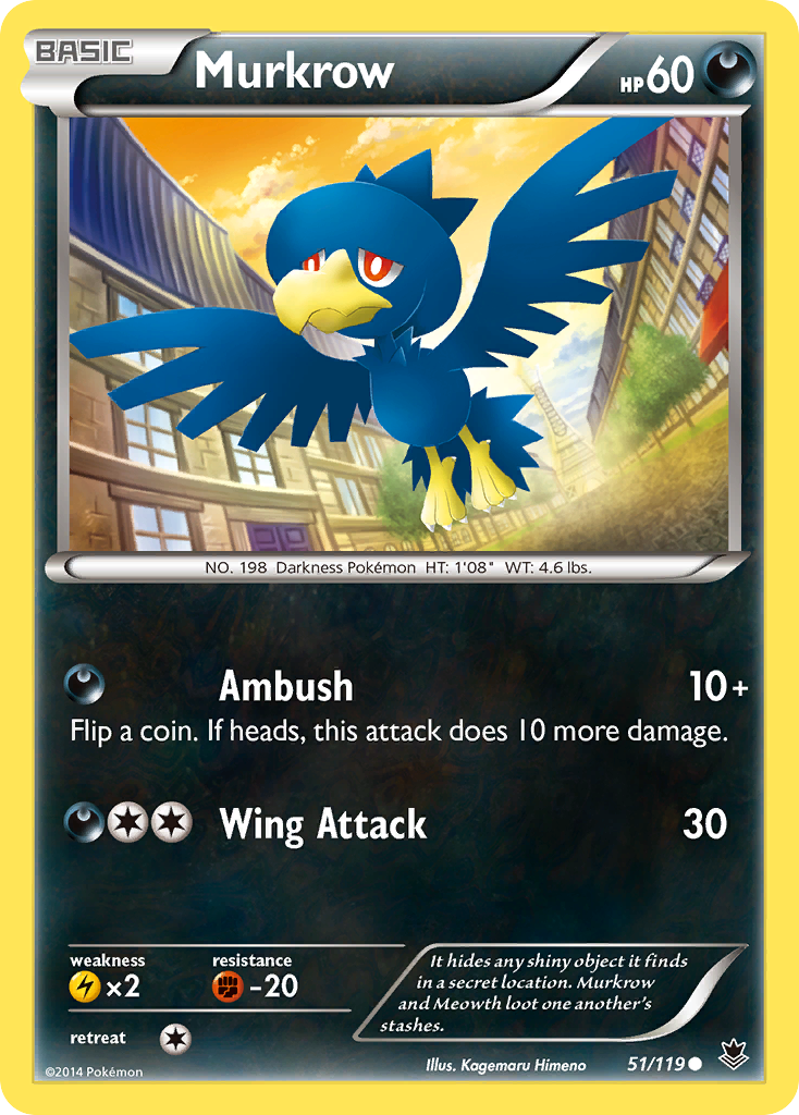 Murkrow (51/119) [XY: Phantom Forces] - Pokémon - Card Brawlers | Quebec | Canada |