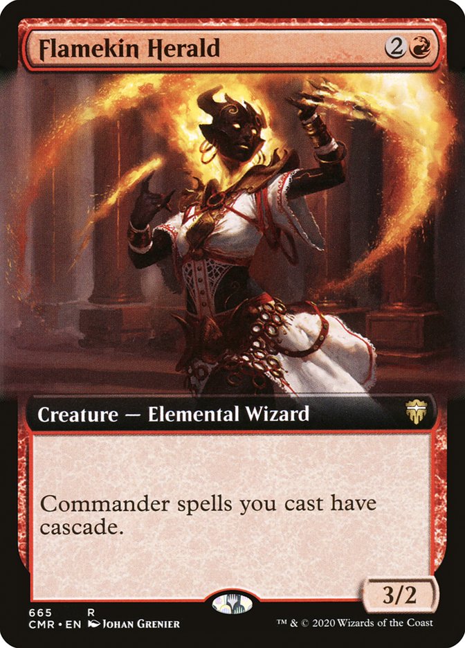 Flamekin Herald (Extended Art) [Commander Legends] - Magic: The Gathering - Card Brawlers | Quebec | Canada |