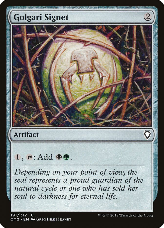 Golgari Signet (191/312) [Commander Anthology Volume II] - Magic: The Gathering - Card Brawlers | Quebec | Canada |