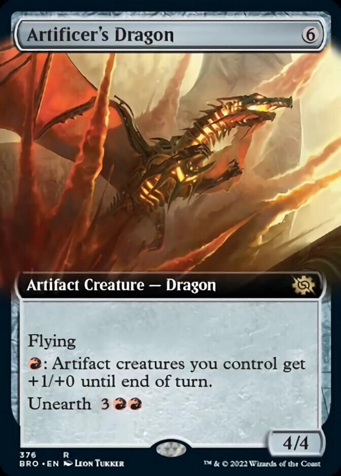 Artificer's Dragon (Extended Art) [The Brothers' War] - Magic: The Gathering - Card Brawlers | Quebec | Canada |