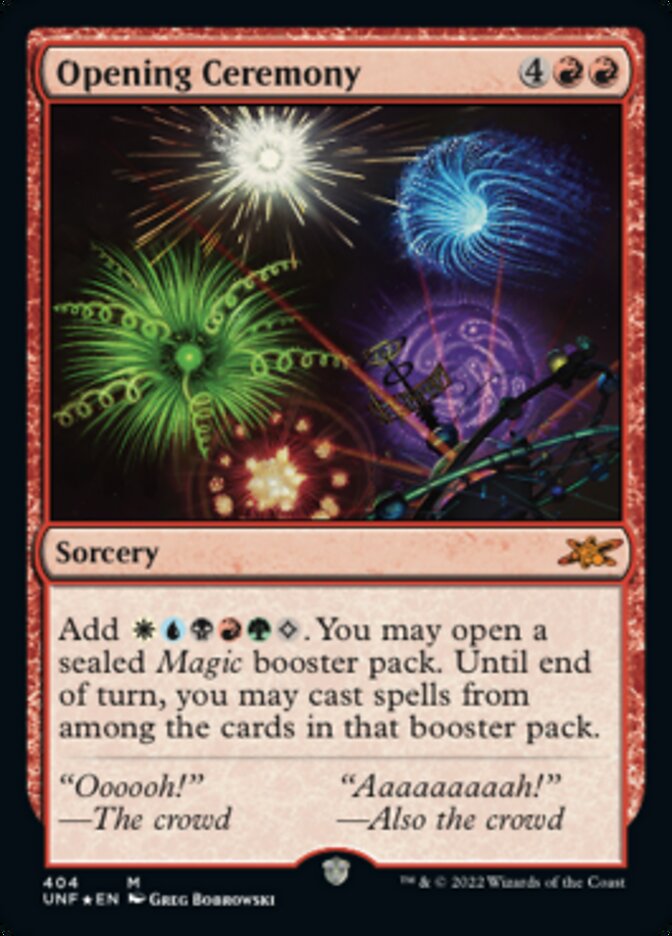Opening Ceremony (Galaxy Foil) [Unfinity] - Magic: The Gathering - Card Brawlers | Quebec | Canada |