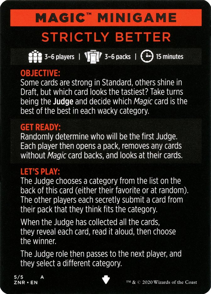 Strictly Better (Magic Minigame) [Zendikar Rising Minigame] - Magic: The Gathering - Card Brawlers | Quebec | Canada |
