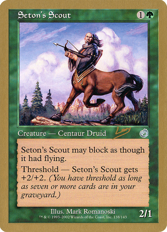 Seton's Scout (Raphael Levy) [World Championship Decks 2002] - Magic: The Gathering - Card Brawlers | Quebec | Canada |