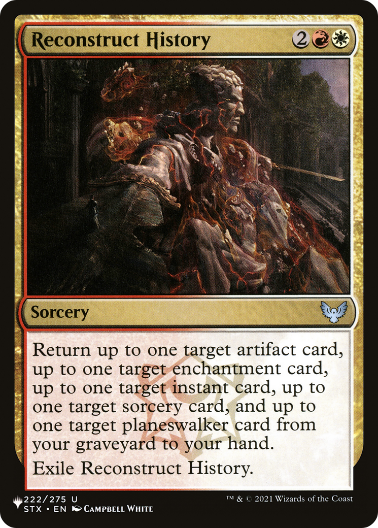 Reconstruct History [The List] - Magic: The Gathering - Card Brawlers | Quebec | Canada |