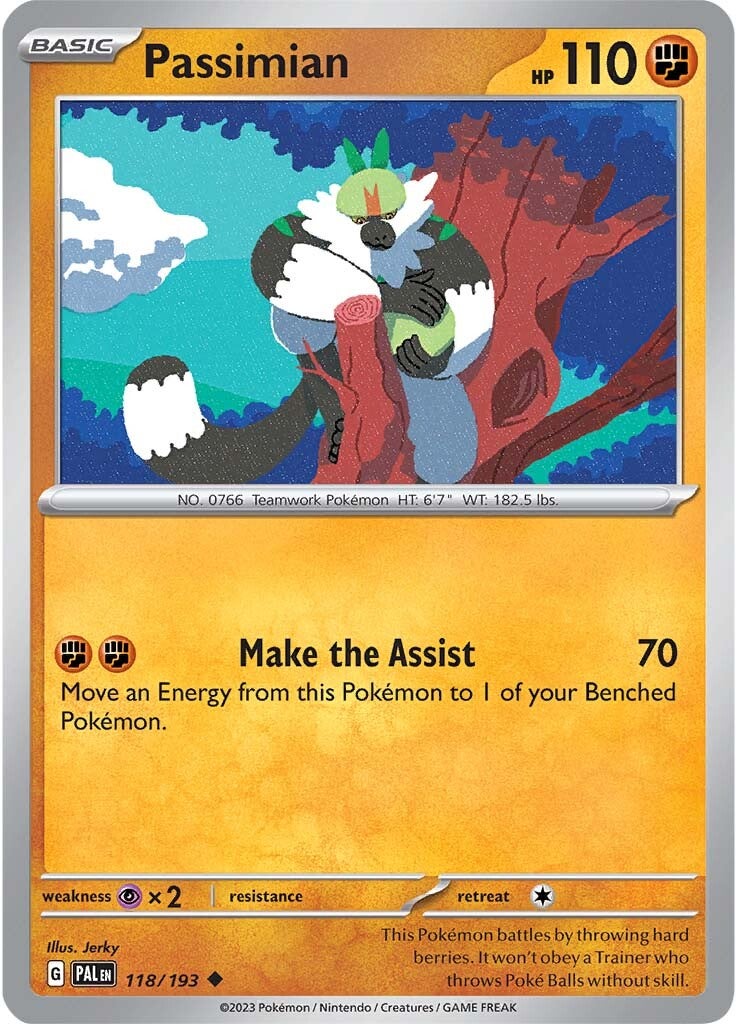 Passimian (118/193) [Scarlet & Violet: Paldea Evolved] - Pokémon - Card Brawlers | Quebec | Canada |