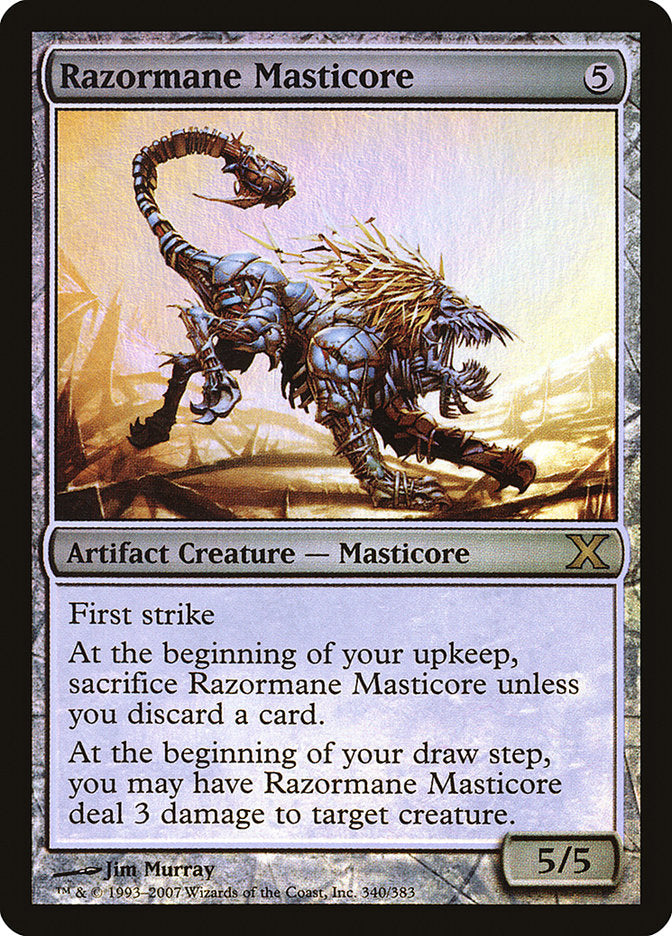 Razormane Masticore (Premium Foil) [Tenth Edition] - Magic: The Gathering - Card Brawlers | Quebec | Canada |