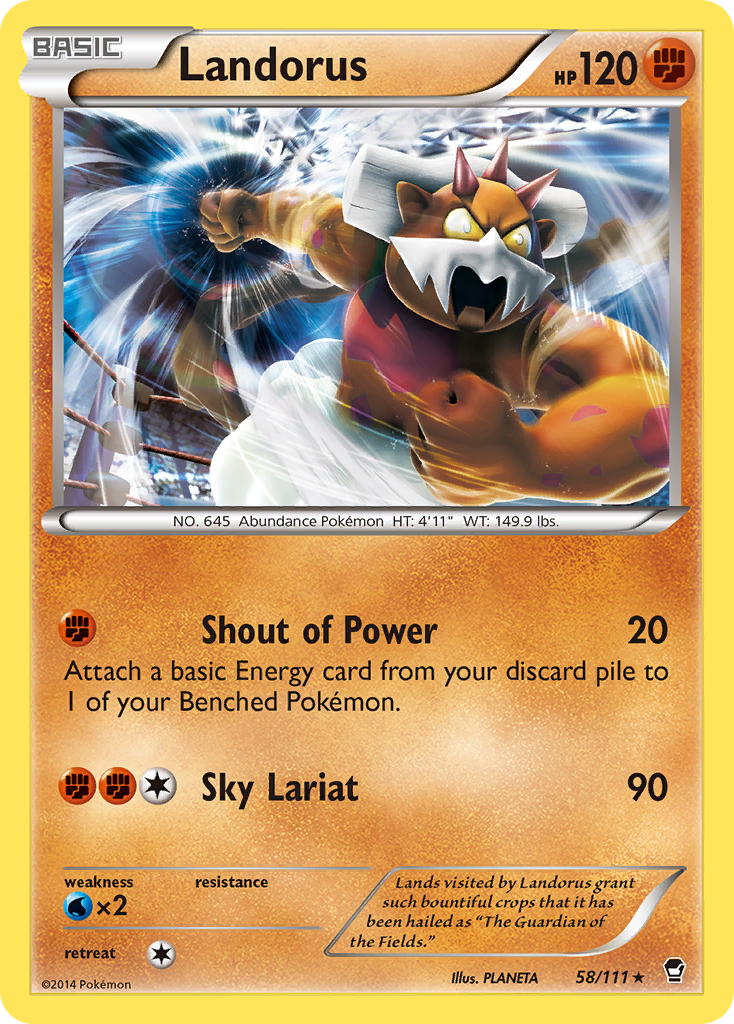 Landorus (58/111) [XY: Furious Fists] - Pokémon - Card Brawlers | Quebec | Canada |