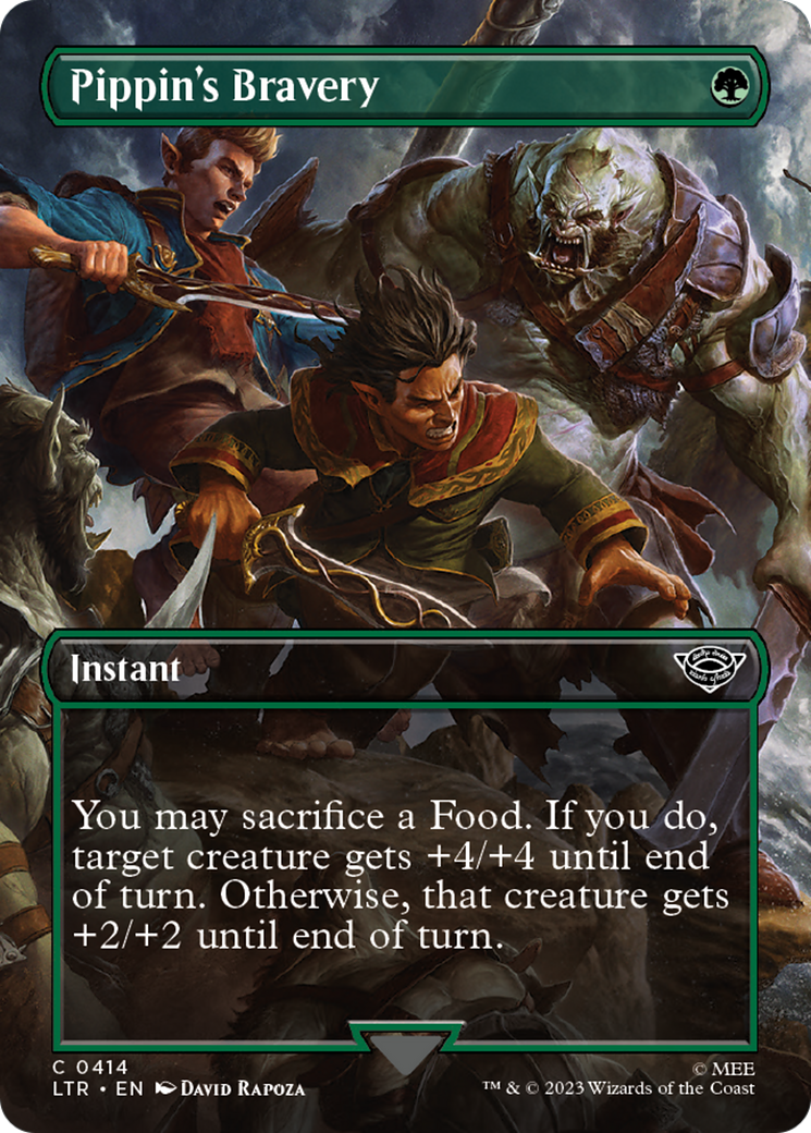 Pippin's Bravery (Borderless Alternate Art) [The Lord of the Rings: Tales of Middle-Earth] - Magic: The Gathering - Card Brawlers | Quebec | Canada |