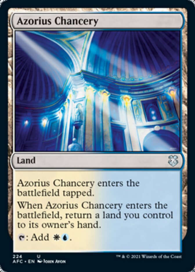 Azorius Chancery [Dungeons & Dragons: Adventures in the Forgotten Realms Commander] - Magic: The Gathering - Card Brawlers | Quebec | Canada |