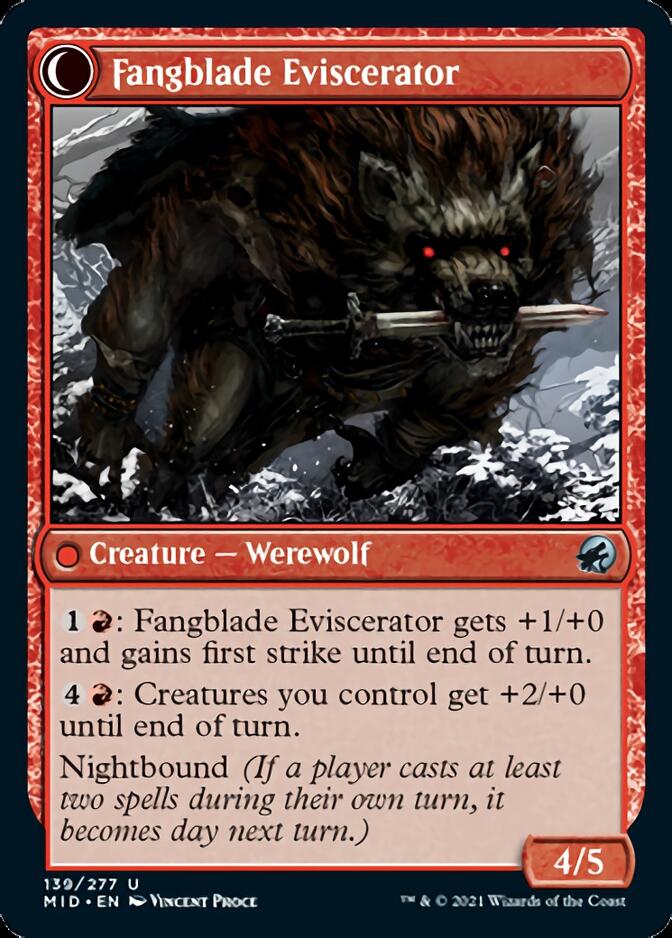 Fangblade Brigand // Fangblade Eviscerator [Innistrad: Midnight Hunt] - Magic: The Gathering - Card Brawlers | Quebec | Canada |