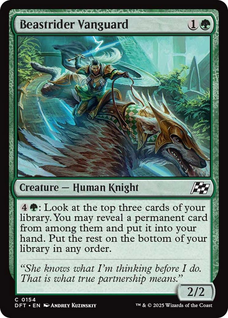 Beastrider Vanguard [Aetherdrift] - Magic: The Gathering - Card Brawlers | Quebec | Canada |