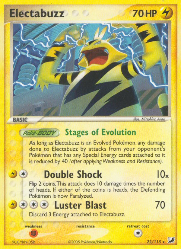 Electabuzz (22/115) [EX: Unseen Forces] - Pokémon - Card Brawlers | Quebec | Canada |