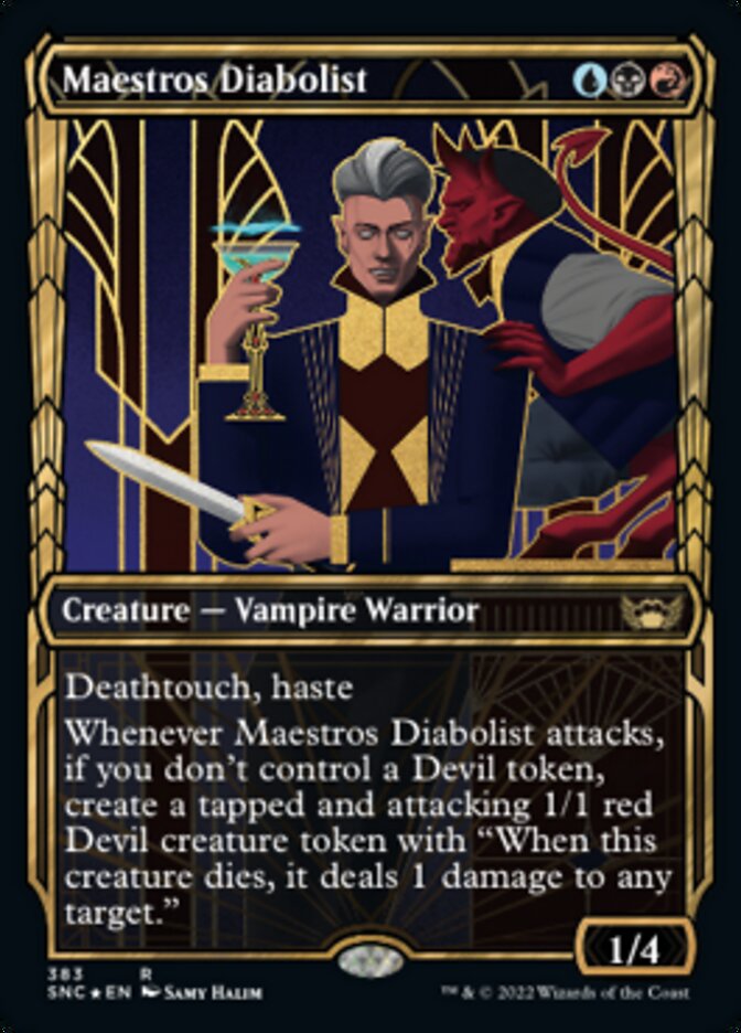 Maestros Diabolist (Showcase Golden Age Gilded Foil) [Streets of New Capenna] - Magic: The Gathering - Card Brawlers | Quebec | Canada |
