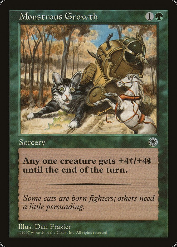 Monstrous Growth (With Flavor Text) [Portal] - Magic: The Gathering - Card Brawlers | Quebec | Canada |