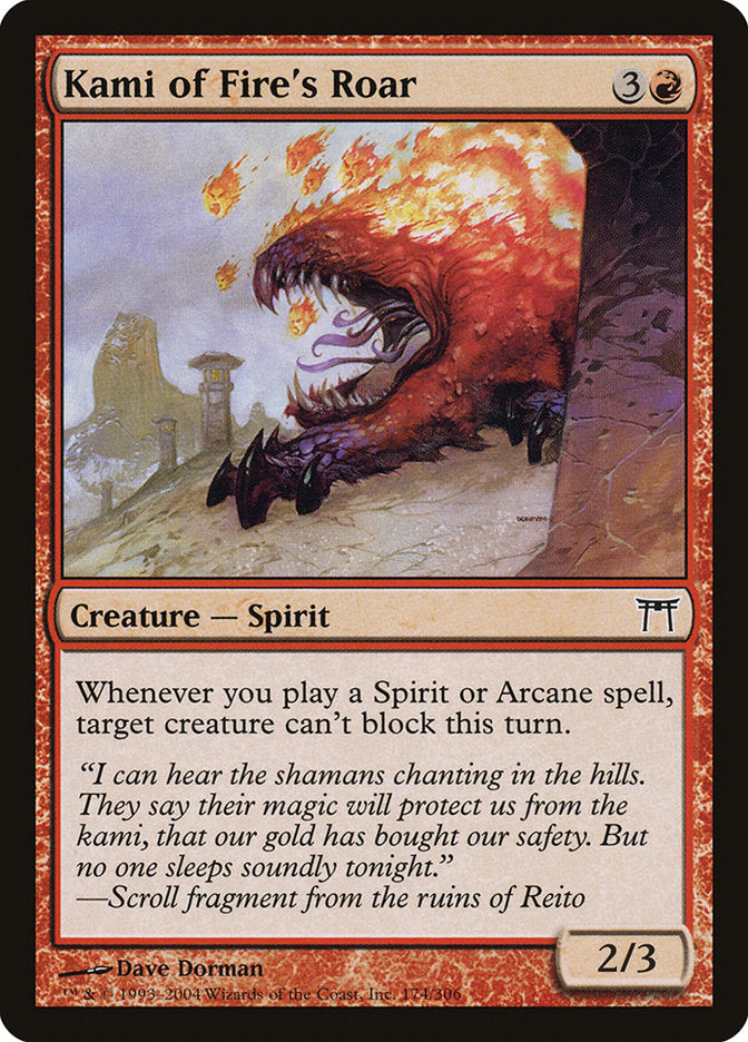 Kami of Fire's Roar [Champions of Kamigawa] - Magic: The Gathering - Card Brawlers | Quebec | Canada |