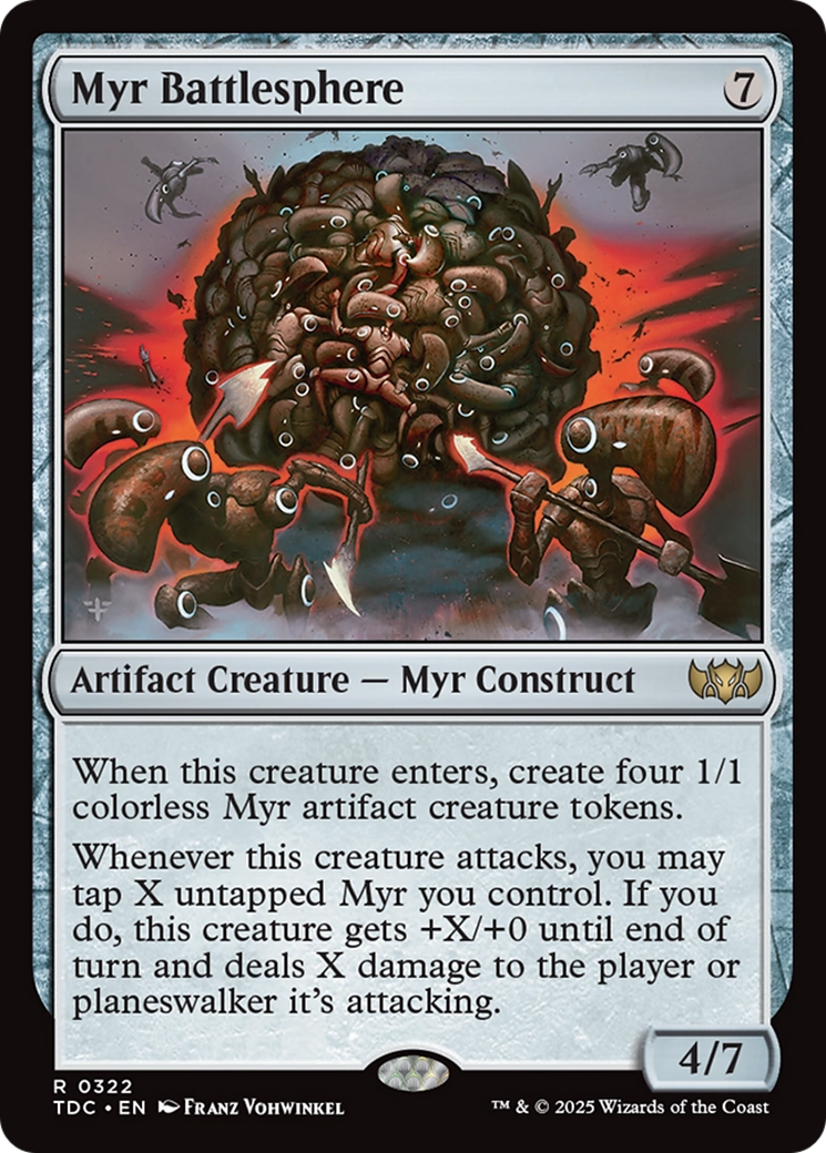 Myr Battlesphere [Tarkir: Dragonstorm Commander] - Magic: The Gathering - Card Brawlers | Quebec | Canada |