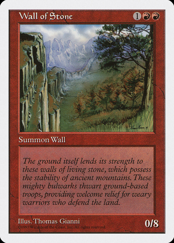 Wall of Stone [Fifth Edition] - Magic: The Gathering - Card Brawlers | Quebec | Canada |