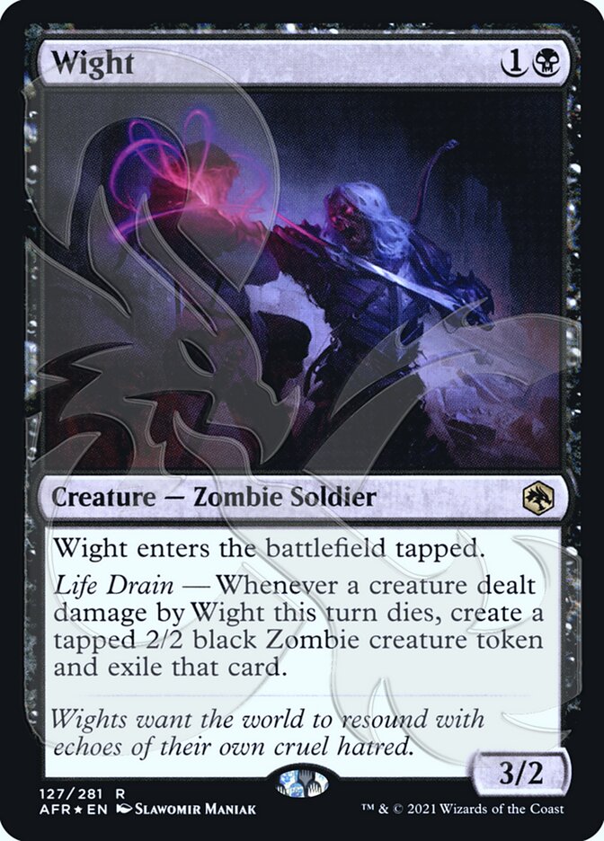 Wight (Ampersand Promo) [Dungeons & Dragons: Adventures in the Forgotten Realms Promos] - Magic: The Gathering - Card Brawlers | Quebec | Canada |