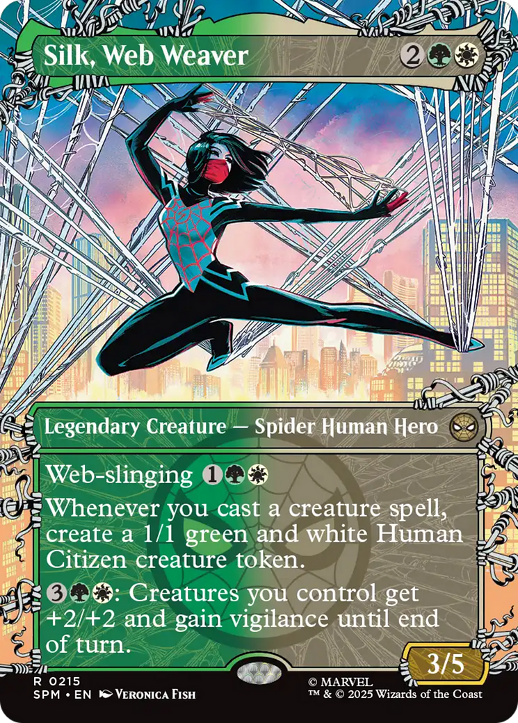 Silk, Web Weaver (Borderless) [Marvel's Spider-Man] - Magic: The Gathering - Card Brawlers | Quebec | Canada |