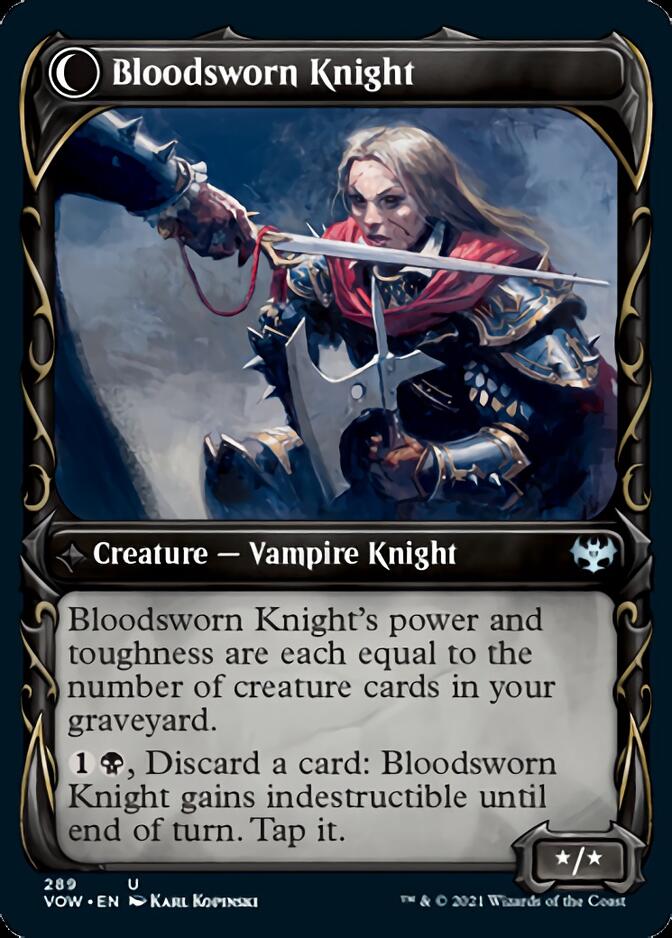 Bloodsworn Squire // Bloodsworn Knight (Showcase Fang Frame) [Innistrad: Crimson Vow] - Magic: The Gathering - Card Brawlers | Quebec | Canada |