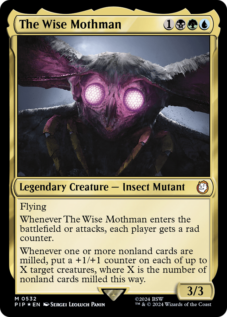 The Wise Mothman (Surge Foil) [Fallout] - Magic: The Gathering - Card Brawlers | Quebec | Canada |
