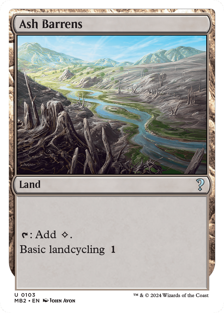 Ash Barrens (White Border) [Mystery Booster 2] - Magic: The Gathering - Card Brawlers | Quebec | Canada |