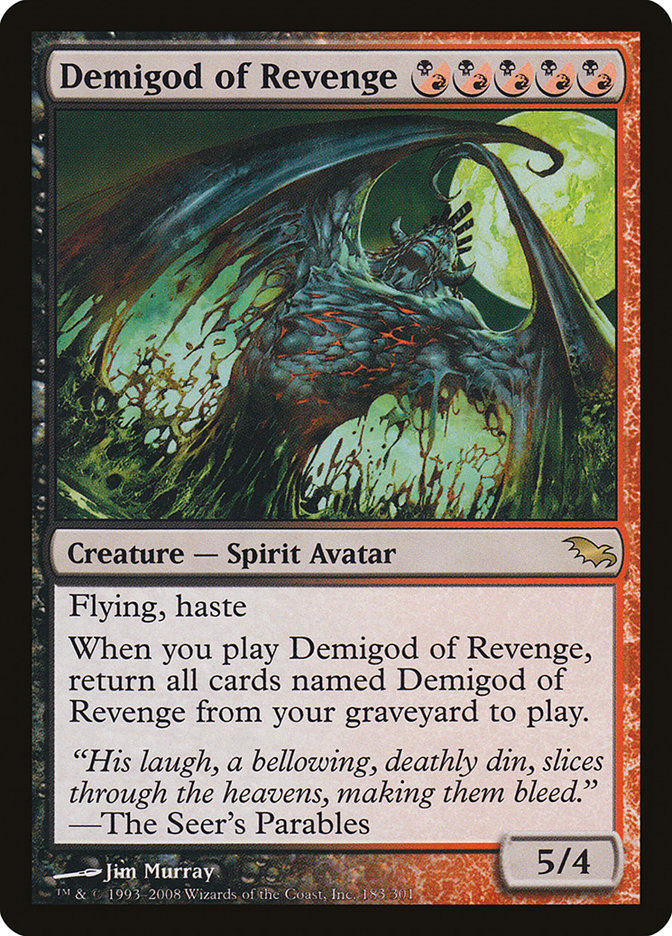 Demigod of Revenge [Shadowmoor] - Magic: The Gathering - Card Brawlers | Quebec | Canada |