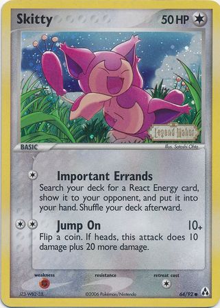 Skitty (64/92) (Stamped) [EX: Legend Maker] - Pokémon - Card Brawlers | Quebec | Canada |