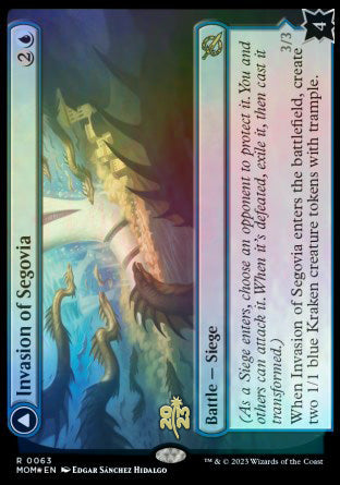 Invasion of Segovia // Caetus, Sea Tyrant of Segovia [March of the Machine Prerelease Promos] - Magic: The Gathering - Card Brawlers | Quebec | Canada |