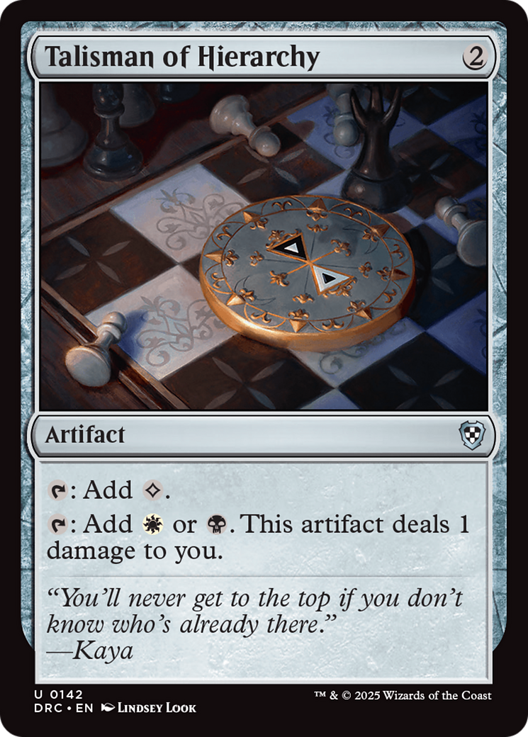 Talisman of Hierarchy [Aetherdrift Commander] - Magic: The Gathering - Card Brawlers | Quebec | Canada |