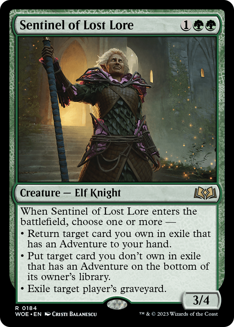 Sentinel of Lost Lore [Wilds of Eldraine] - Magic: The Gathering - Card Brawlers | Quebec | Canada |