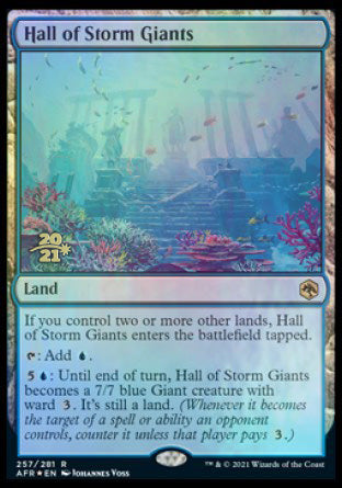 Hall of Storm Giants [Dungeons & Dragons: Adventures in the Forgotten Realms Prerelease Promos] - Magic: The Gathering - Card Brawlers | Quebec | Canada |