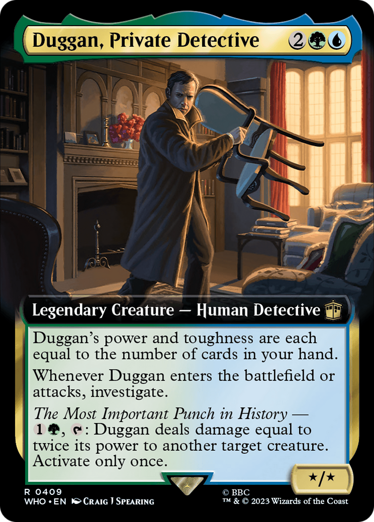 Duggan, Private Detective (Extended Art) [Doctor Who] - Magic: The Gathering - Card Brawlers | Quebec | Canada |