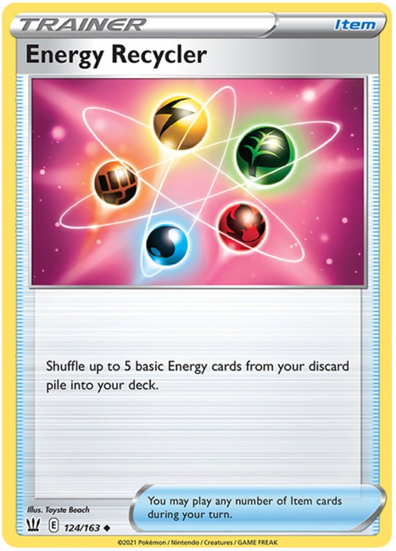 Energy Recycler (124/163) [Sword & Shield: Battle Styles] - Pokémon - Card Brawlers | Quebec | Canada |
