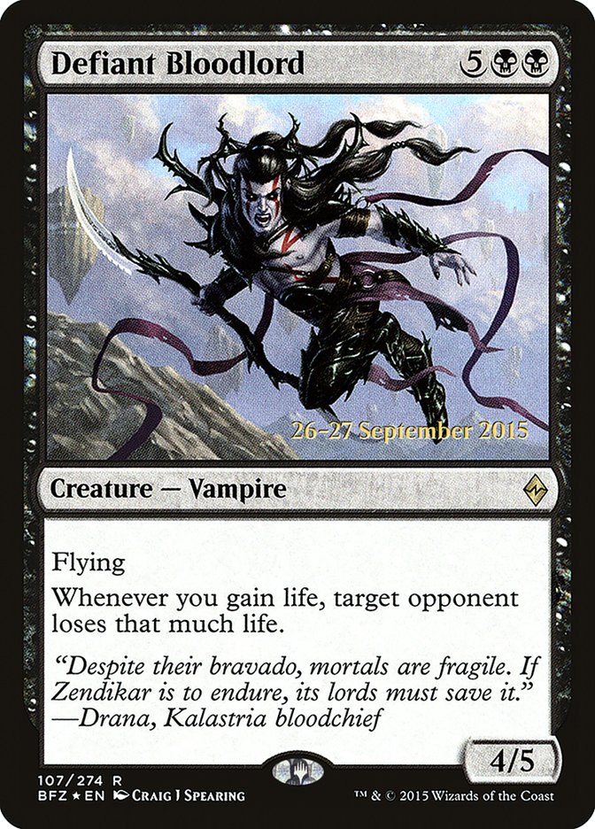 Defiant Bloodlord [Battle for Zendikar Prerelease Promos] - Magic: The Gathering - Card Brawlers | Quebec | Canada |