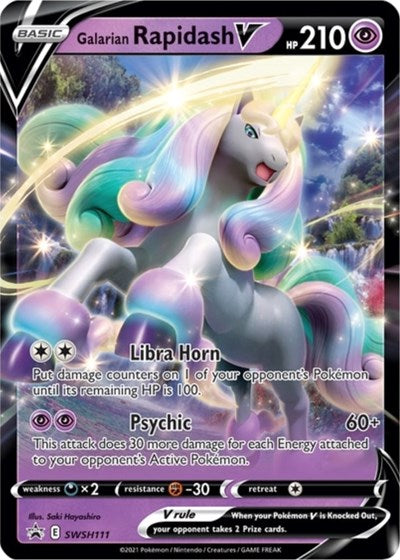 Galarian Rapidash V (SWSH111) [Sword & Shield: Black Star Promos] - Pokémon - Card Brawlers | Quebec | Canada |
