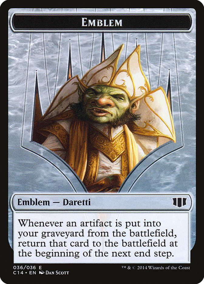 Daretti, Scrap Savant Emblem // Tuktuk the Returned Double-Sided Token [Commander 2014 Tokens] - Magic: The Gathering - Card Brawlers | Quebec | Canada |