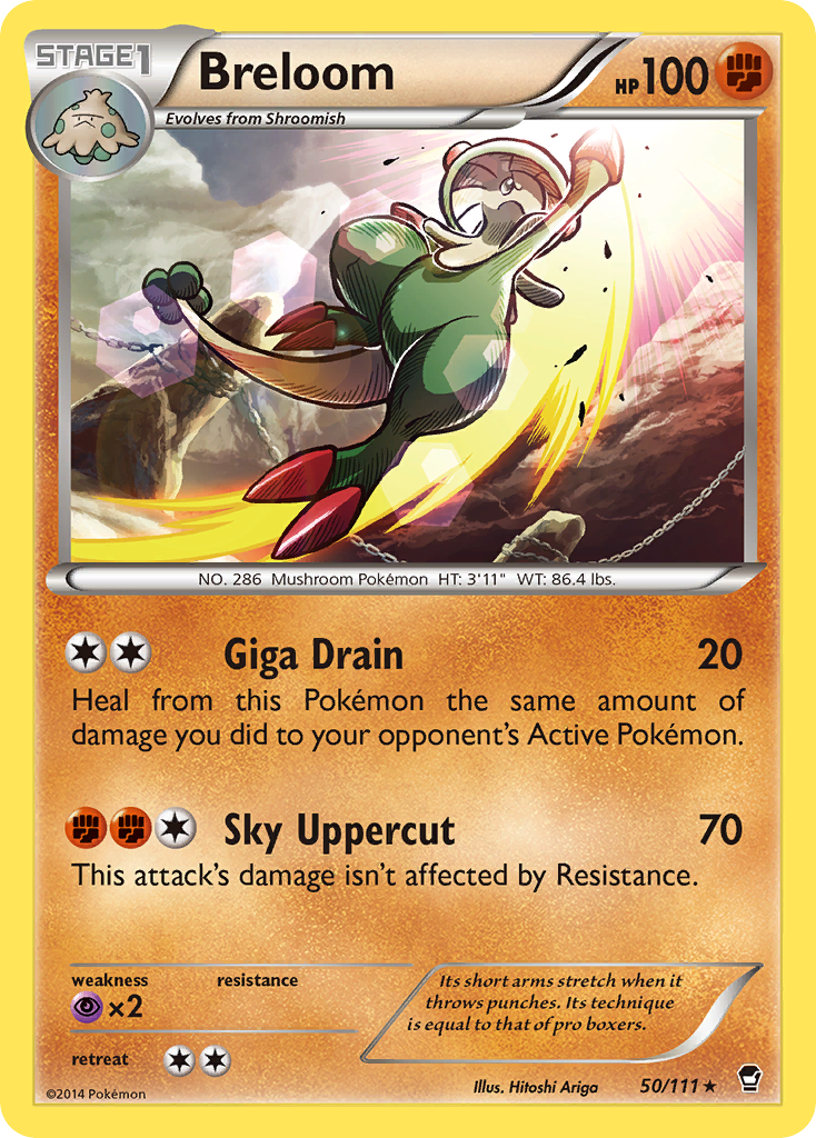 Breloom (50/111) [XY: Furious Fists] - Pokémon - Card Brawlers | Quebec | Canada |