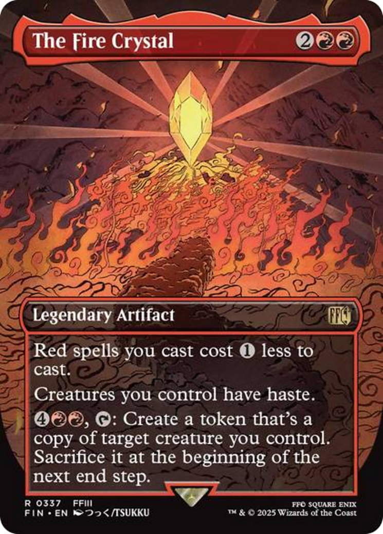 The Fire Crystal (Borderless) [FINAL FANTASY] - Magic: The Gathering - Card Brawlers | Quebec | Canada |