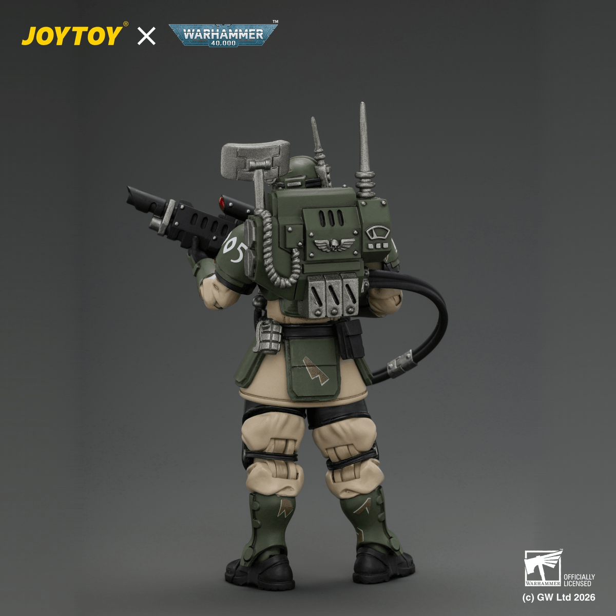 JOYTOY - Warhammer 40k - Astra Militarum - Kasrkin 3 with Hot-shot Lasgun and Vox-caster - (PREORDER) October 30, 2026