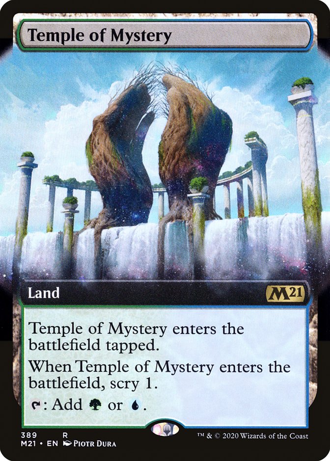 Temple of Mystery (Extended Art) [Core Set 2021] - Magic: The Gathering - Card Brawlers | Quebec | Canada |