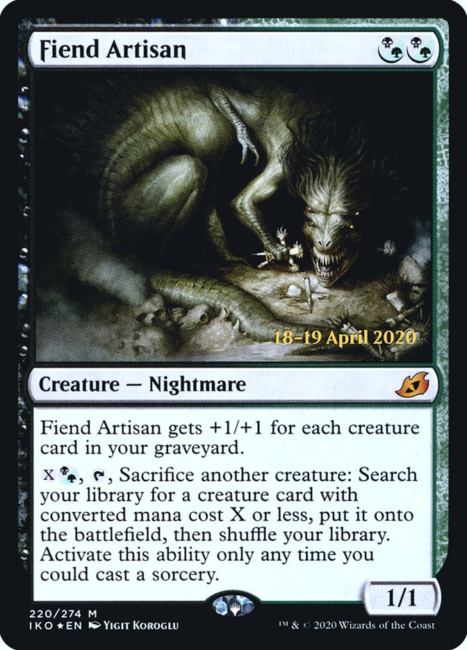 Fiend Artisan [Ikoria: Lair of Behemoths Prerelease Promos] - Magic: The Gathering - Card Brawlers | Quebec | Canada |