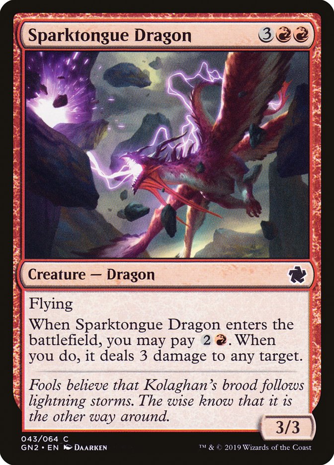 Sparktongue Dragon [Game Night 2019] - Magic: The Gathering - Card Brawlers | Quebec | Canada |