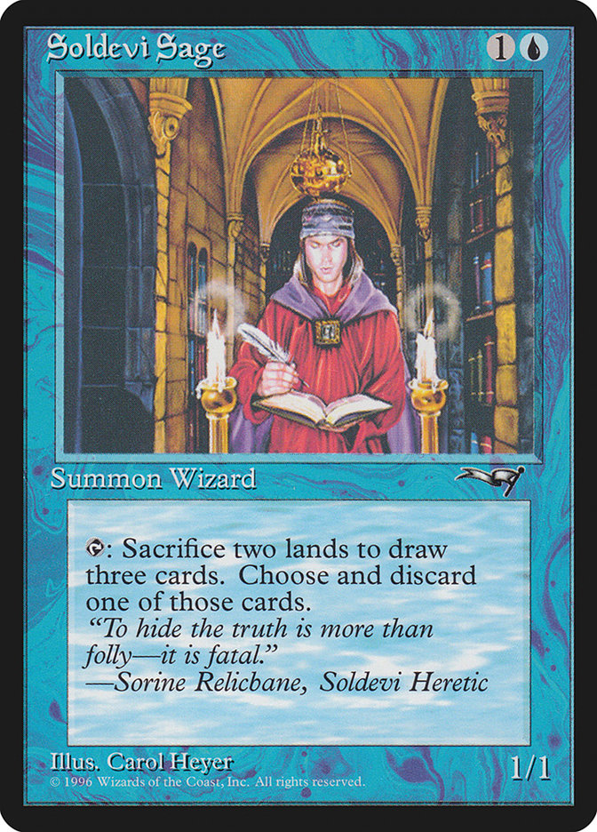 Soldevi Sage (Standing) [Alliances] - Magic: The Gathering - Card Brawlers | Quebec | Canada |
