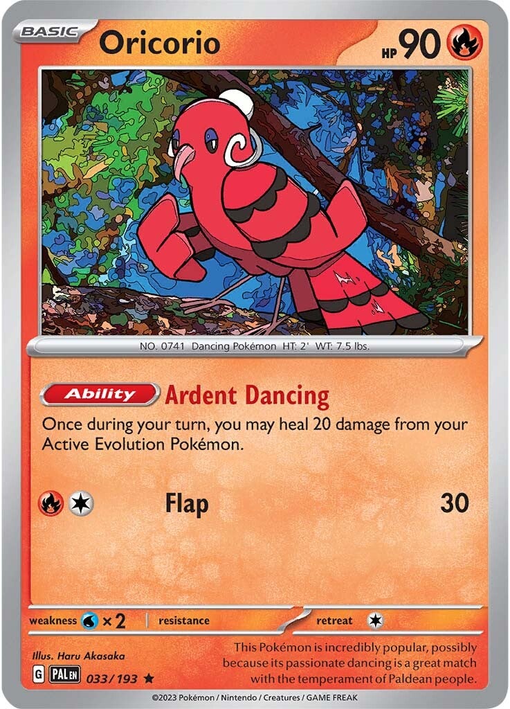Oricorio (033/193) [Scarlet & Violet: Paldea Evolved] - Pokémon - Card Brawlers | Quebec | Canada |