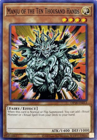 Manju of the Ten Thousand Hands [OP18-EN013] Common - Yu-Gi-Oh! - Card Brawlers | Quebec | Canada |