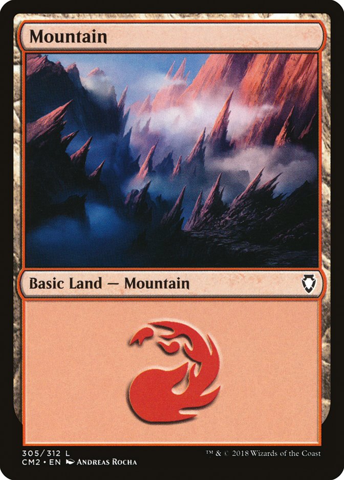 Mountain (305) [Commander Anthology Volume II] - Magic: The Gathering - Card Brawlers | Quebec | Canada |