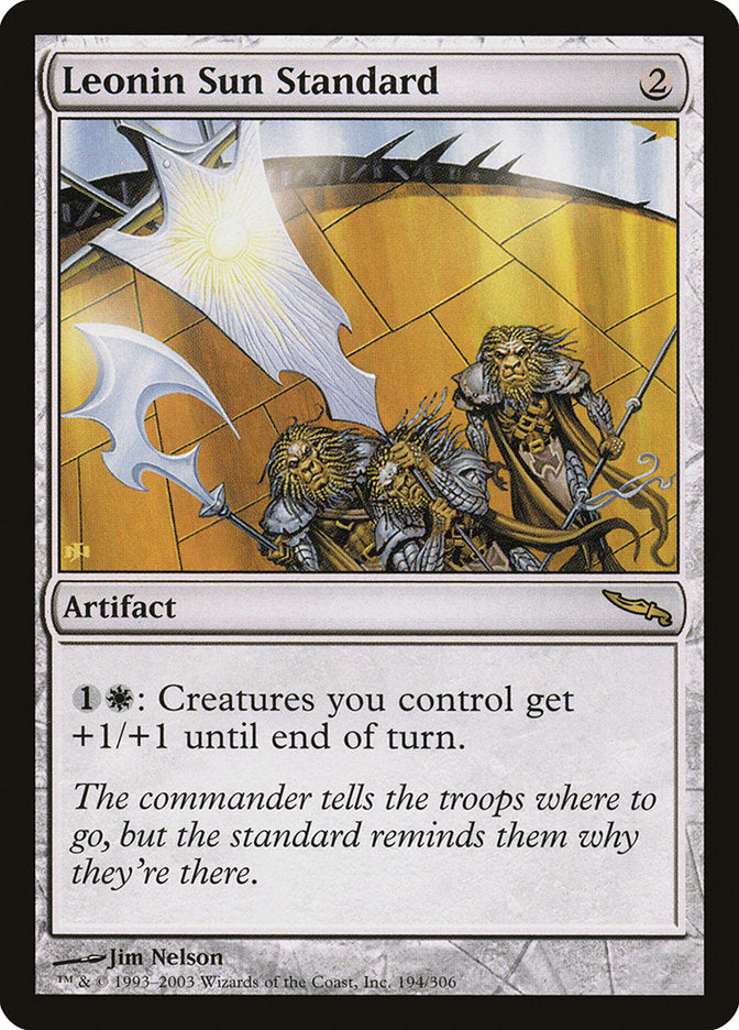 Leonin Sun Standard [Mirrodin] - Magic: The Gathering - Card Brawlers | Quebec | Canada |