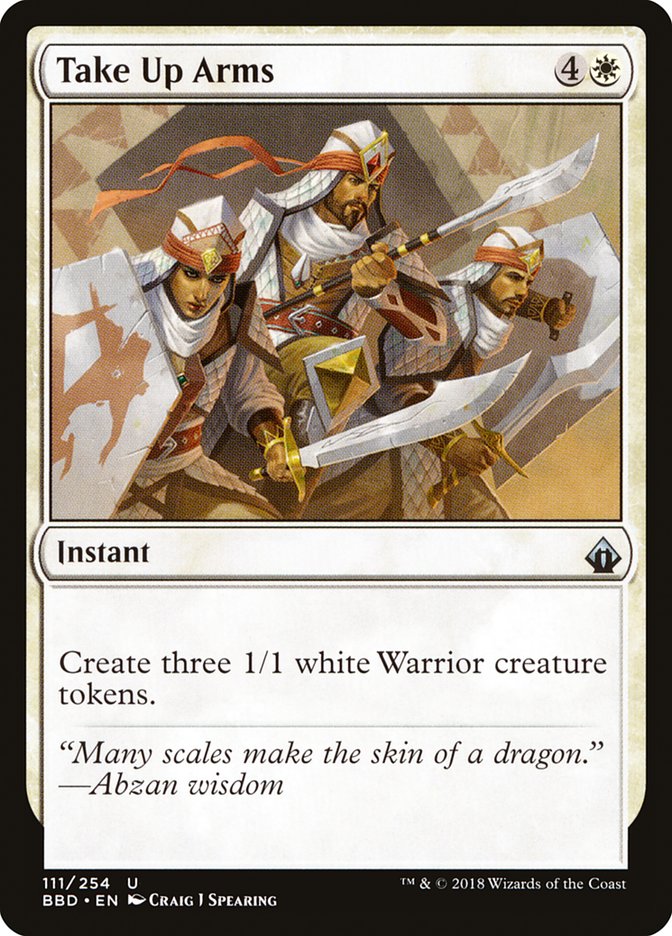Take Up Arms [Battlebond] - Magic: The Gathering - Card Brawlers | Quebec | Canada |
