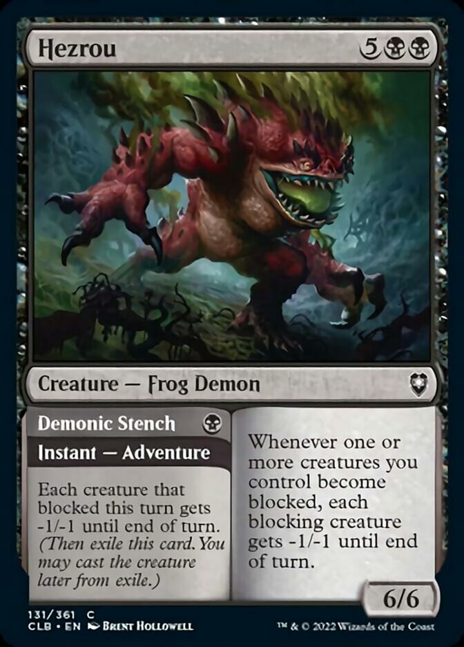 Hezrou // Demonic Stench [Commander Legends: Battle for Baldur's Gate] - Magic: The Gathering - Card Brawlers | Quebec | Canada |